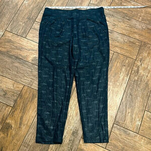 Free People Navy Sparkle Pants Women’s medium Pleated